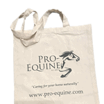 Pro-Equine Cotton Horse Print Tote Bag