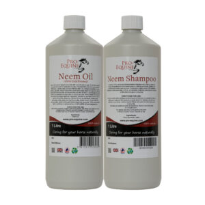 Image of Neem Oil and Neem horse shampoo twin pack 1 litre bottles for horses