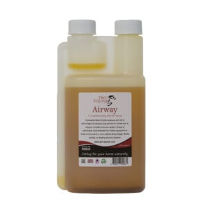 Stable ventilation supplement for horses, promotes healthy lung function, ideal for dusty environments, supports immune system, suitable for equine respiratory health, easy to administer.