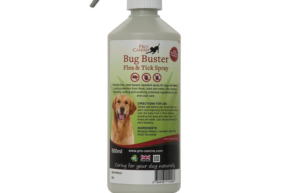 Bug Buster Spray – Natural Flea and Tick Spray for dogs 500ml